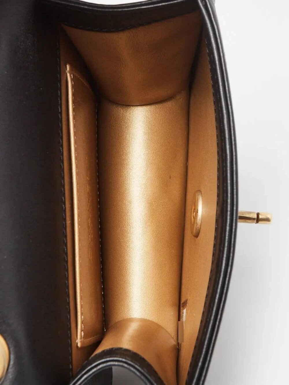 Chanel Black Quilted Leather Onyx Pearl Mini Flap Bag - Picture 9 of 10